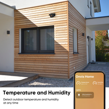 Load image into Gallery viewer, Onvis Smart Outdoor Motion Sensor SMS2-OD, Apple Home over Thread, IP66 Water Resistance, Motion Detector with Light Sensor, Temperature and Humidity Gauge, Scheduled Detection