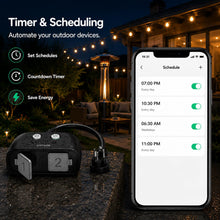 Load image into Gallery viewer, Onvis Outdoor Smart Plug, Matter Over Thread, Matter Energy Monitoring, IP65