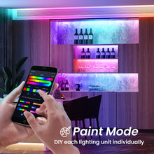 Load image into Gallery viewer, Onvis Smart RGBIC Multicolor LED Light Strip Works with Apple HomeKit, Siri Voice Control, 2M (6.6ft) Painting Music Sync, 2.4G WiFi ONLY, No Hub Required