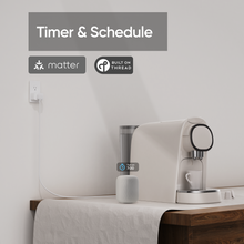 Load image into Gallery viewer, Onvis Smart Plug S4, Matter over Thread, 15A/1800W Max, Works with Apple Home, Alexa, Google Home & SmartThings