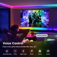 Load image into Gallery viewer, Onvis Smart Led Strip Lights Works with Apple HomeKit, Siri, 5M (16.4ft), Segmented DIY, Music Sync, 2.4G WiFi Wireless, iOS Only (Unsealed)