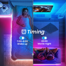 Load image into Gallery viewer, Onvis Smart RGBIC Multicolor LED Light Strip Works with Apple HomeKit, Siri Voice Control, 2M (6.6ft) Painting Music Sync, 2.4G WiFi ONLY, No Hub Required