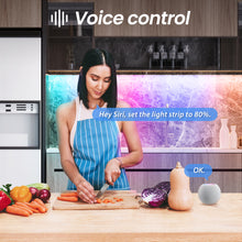 Load image into Gallery viewer, Onvis Smart RGBIC Multicolor LED Light Strip Works with Apple HomeKit, Siri Voice Control, 2M (6.6ft) Painting Music Sync, 2.4G WiFi ONLY, No Hub Required