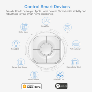 Onvis Smart 5 Key Switch HS2, Scene Controller with Thread Apple HomeKit, Remote Control for Smart Home Accessories and Scenes