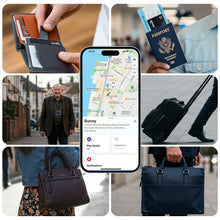 Load image into Gallery viewer, [Apple MFi Certified] Onvis AirTag Card, Item Finder Works with Apple Find My (iOS Only), Bluetooth 5.3, IP68 Waterproof, Smart Locator for Wallets, Passport, 5 Years Battery Life
