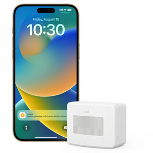 Onvis Smart Motion Sensor SMS2, Apple HomeKit over Thread, PIR Motion Detector with Light Sensor, Temperature and Humidity Gauge, Scheduled Detection