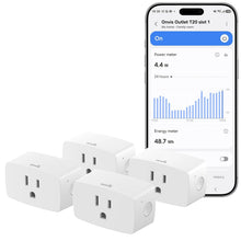 Load image into Gallery viewer, Onvis Smart Plug with Matter Energy Monitoring, Matter Over Thread, App &amp; Voice Control, timers and automations (1 Pack)
